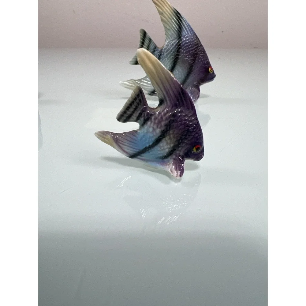 Vintage‎ Bone China Japan Angelfish Figurines Set of 3
